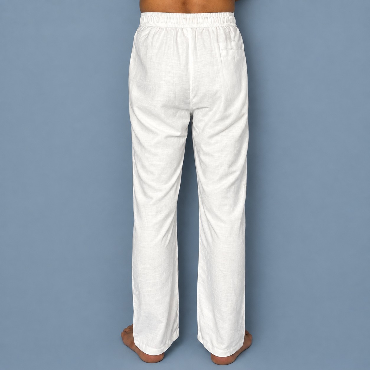 TL VASTRA MEN PREMIUM WHITE LINEN PANT